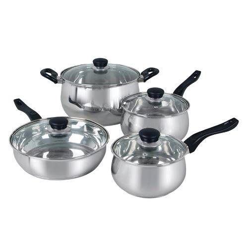 Oster - 8 Piece Rametto Stainless Steel Cookware Set