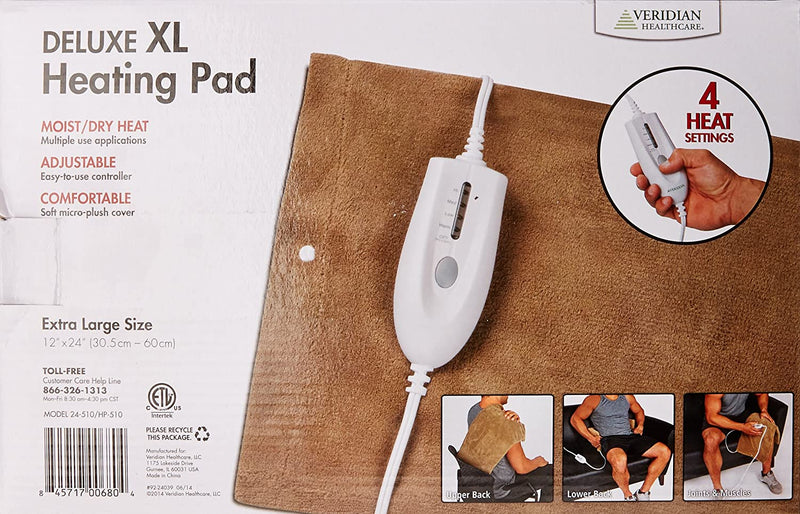 Veridian Healthcare Deluxe Moist/Dry Heating Pad