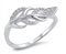 Feather CZ Ring