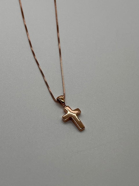 Small Cross in Silver or Rose Gold