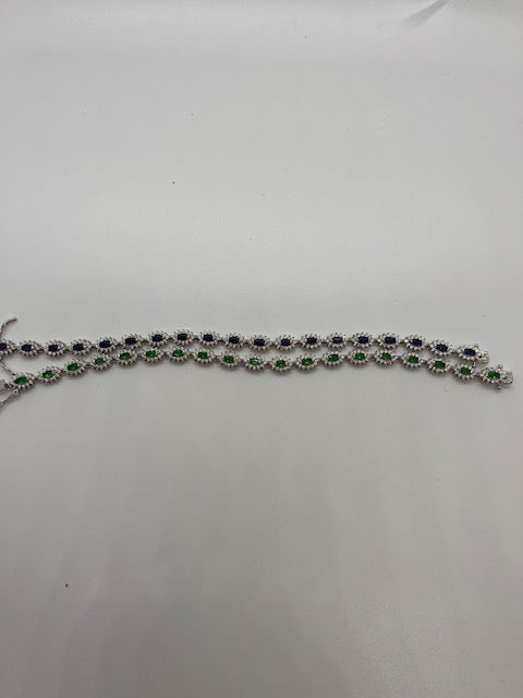 Colored CZ Tennis Bracelet