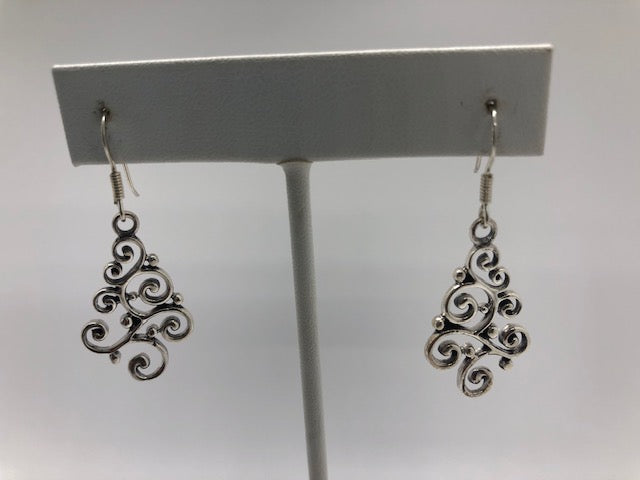 Swirl Dangle Earrings