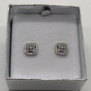 Square CZ Earrings