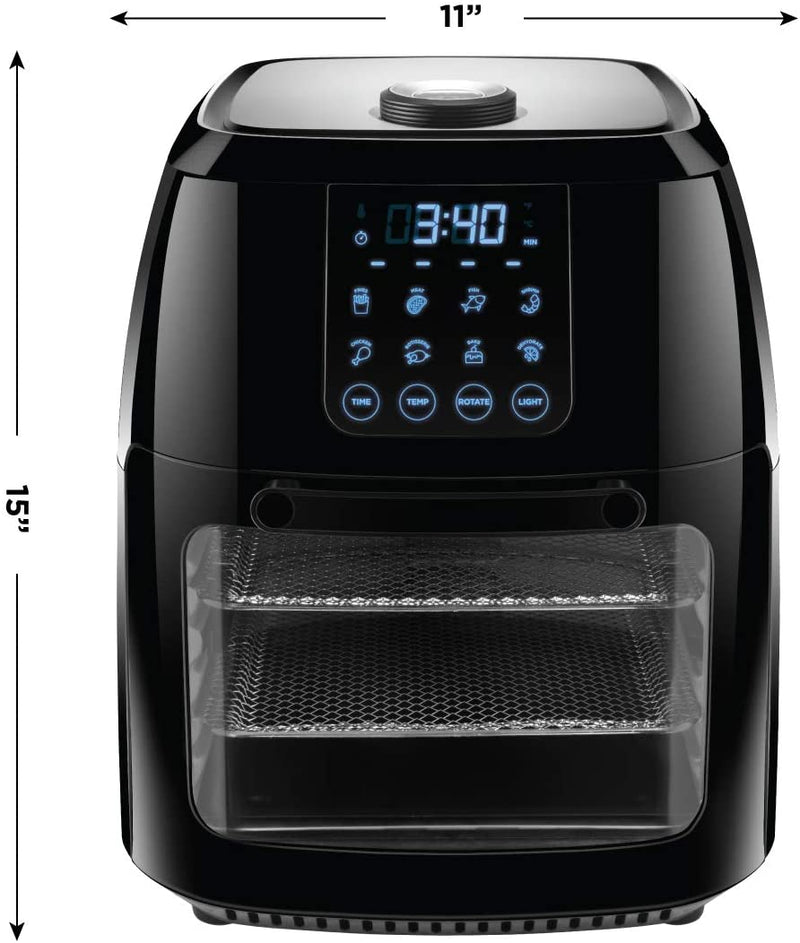 Chefman 6.3 Quart Digital Air Fryer+ Rotisserie, Dehydrator, Convection Oven