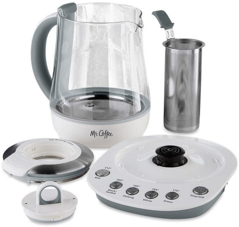 Mr. Coffee Hot Tea Maker and Kettle - White