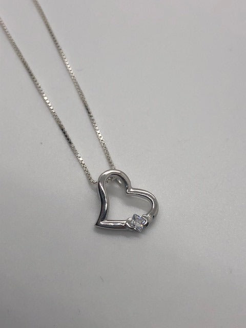 CZ Heart Necklace