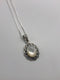 Black Onyx or Mother of Pearl Oval Necklace