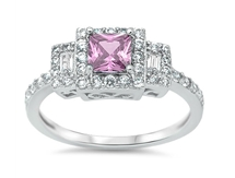 Colored CZ Ring