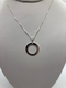Open Circle Hammered Pendant