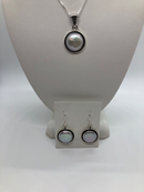 Mother of Pearl Button Necklace Set