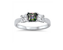 Mystic Topaz Square Ring